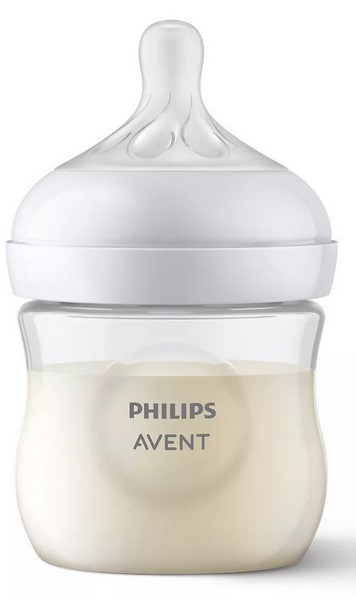 Set 4 biberoane din polipropilena, suzeta din silicon si perie curatare Philips Avent Natural SSCD838/11, Alb [4]