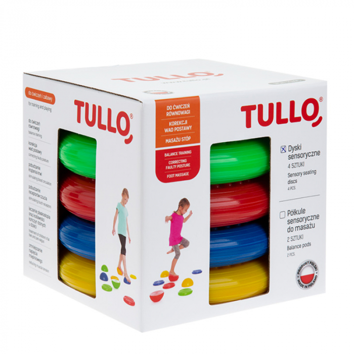 Set 4 discuri senzoriale pentru copii Tullo 774576, Multicolor [3]