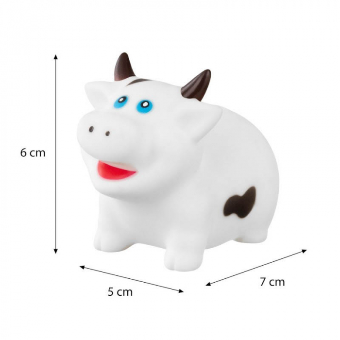 Set 4 jucarii pentru baie Animale Ferma Akuku A0168, Multicolor [5]
