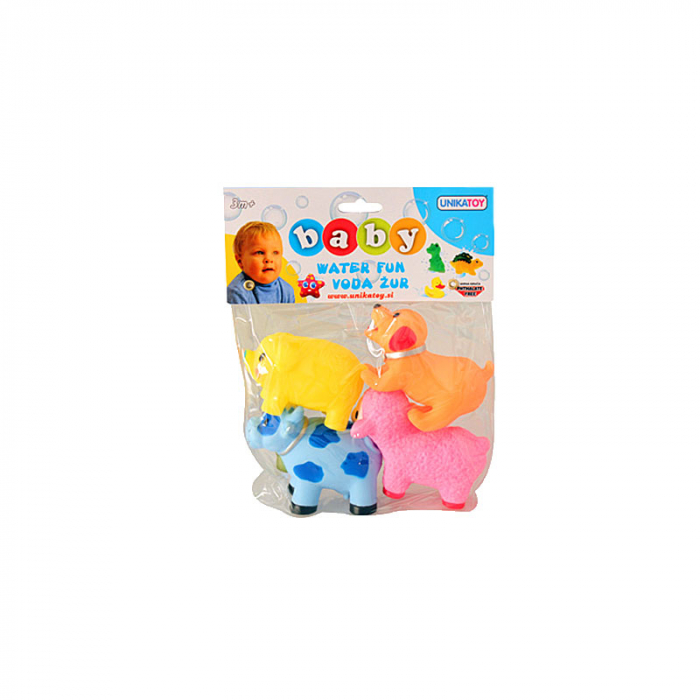 Set 4 jucarii pentru baie Unikatoy 901523, Multicolor [2]