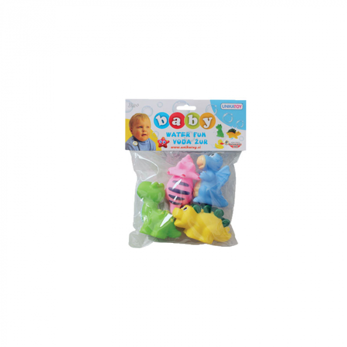 Set 4 jucarii pentru baie Unikatoy 901900, Multicolor [2]