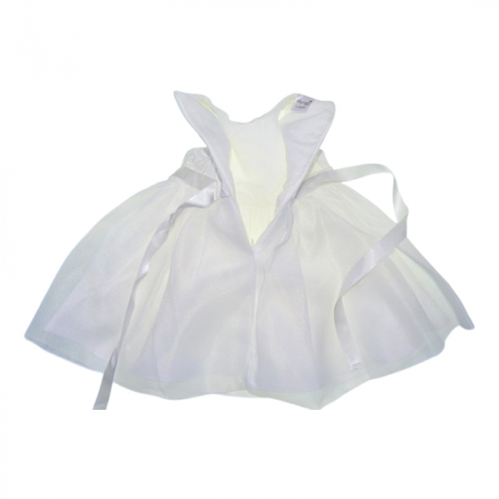 Set 4 piese rochie eleganta din dantela, pentru botez, pentru fete, Mini Junior 3664-56-62, Alb [7]