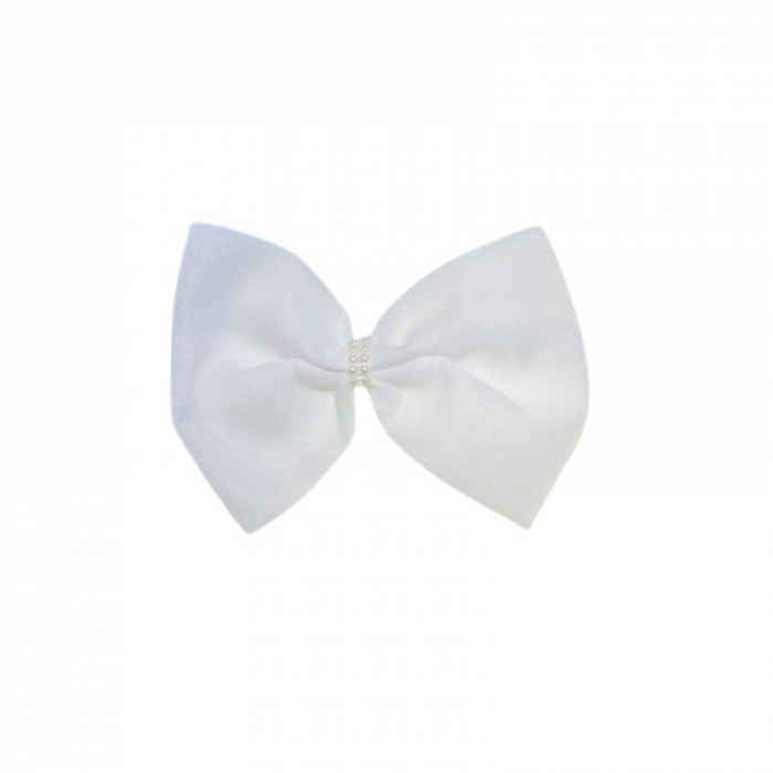 Set 4 piese rochie eleganta din satin, pentru botez, pentru fete, Mini Junior 3665-56-62, Alb [5]