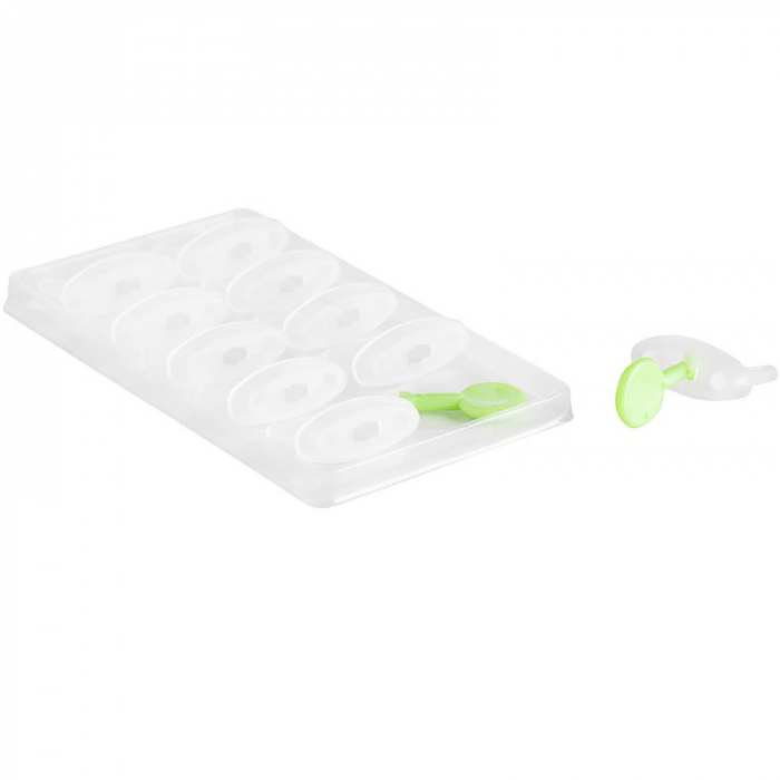Set 10 protectii pentru priza Chicco Safety 730187, Transparent [4]