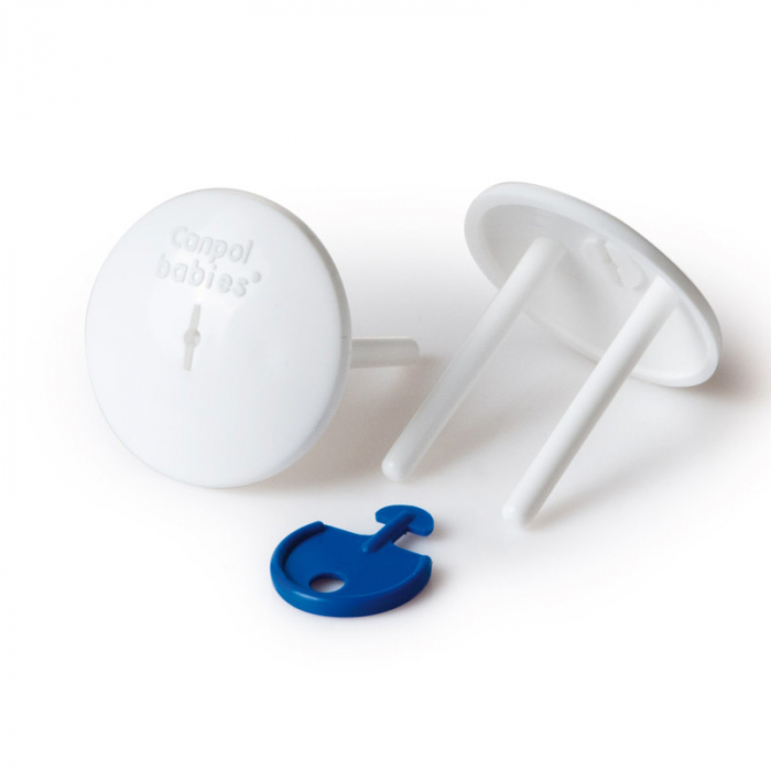 Set 4 protectii pentru priza Canpol Babies 13/100, Alb [3]