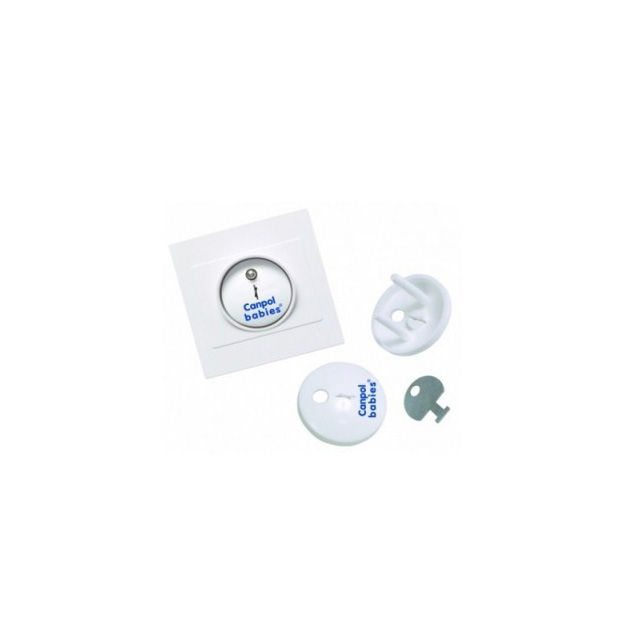 Set 4 protectii pentru priza Canpol Babies 13/100, Alb [2]