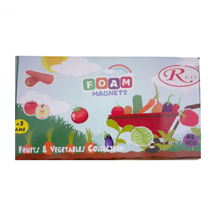 Set 48 piese magneti fructe si legume RCO WW3039, Multicolor [3]