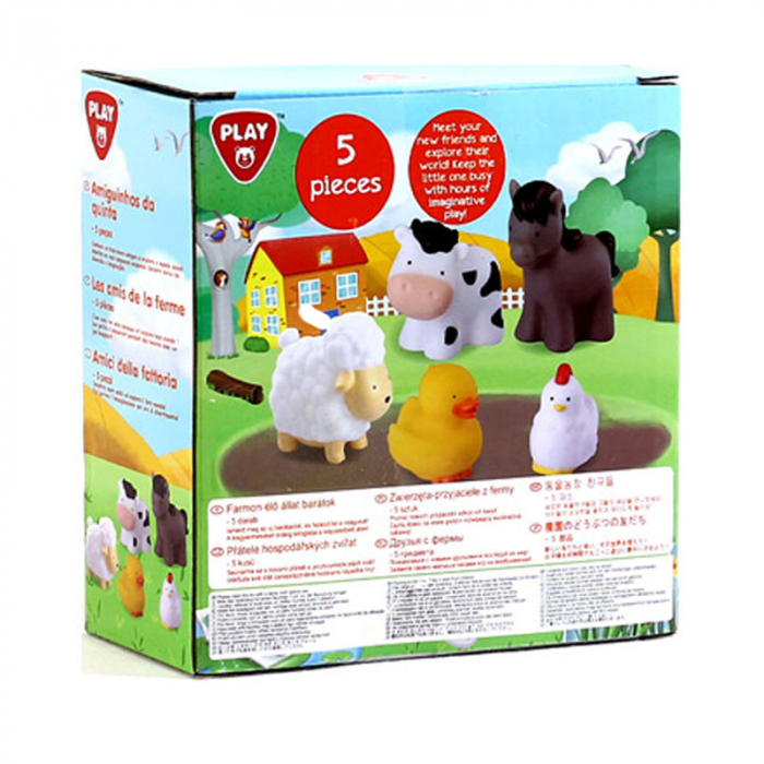Set 5 figurine animale domestice 5 cm Mini Junior 9802, Multicolor [3]