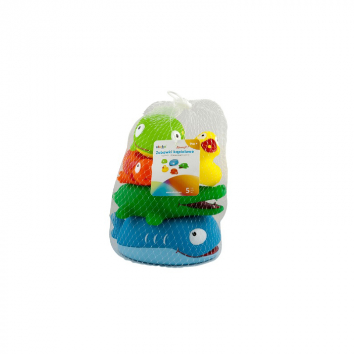 Set 5 figurine pentru baie Akuku A0364, Multicolor [2]