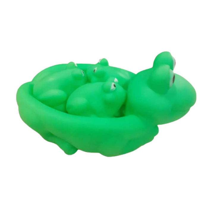 Set 4 figurine broscute pentru baie Mini Junior SONA-1, Verde [3]