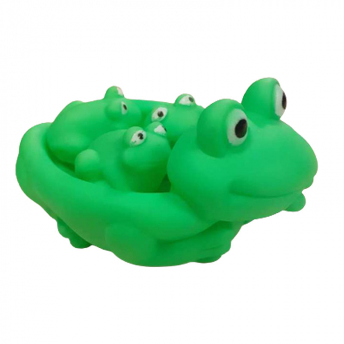 Set 4 figurine broscute pentru baie Mini Junior SONA-1, Verde [1]