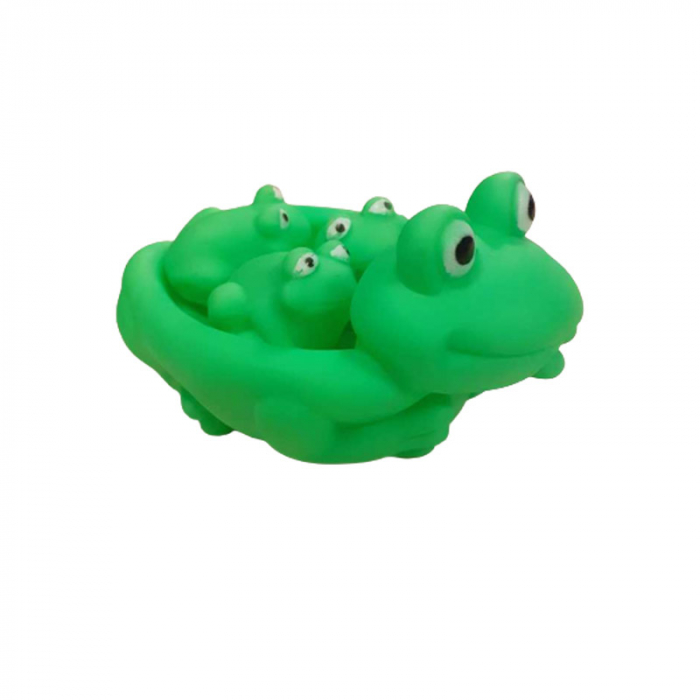 Set 4 figurine broscute pentru baie Mini Junior SONA-1, Verde [4]