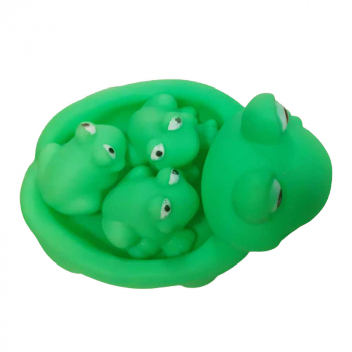 Set 4 figurine broscute pentru baie Mini Junior SONA-1, Verde [2]