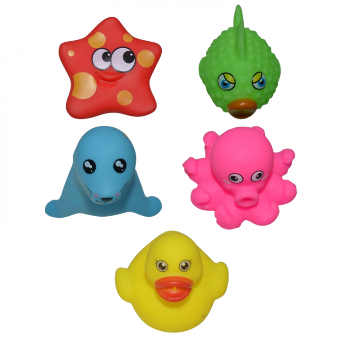 Set 5 jucarii pentru baie, Mini Junior 4021A, Multicolor [1]