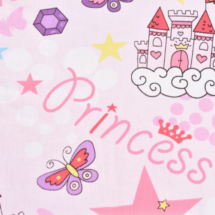 Set 5 piese lenjerie si aparatori patut 120 x 60 cm Mini Junior VLT-13, Roz [3]