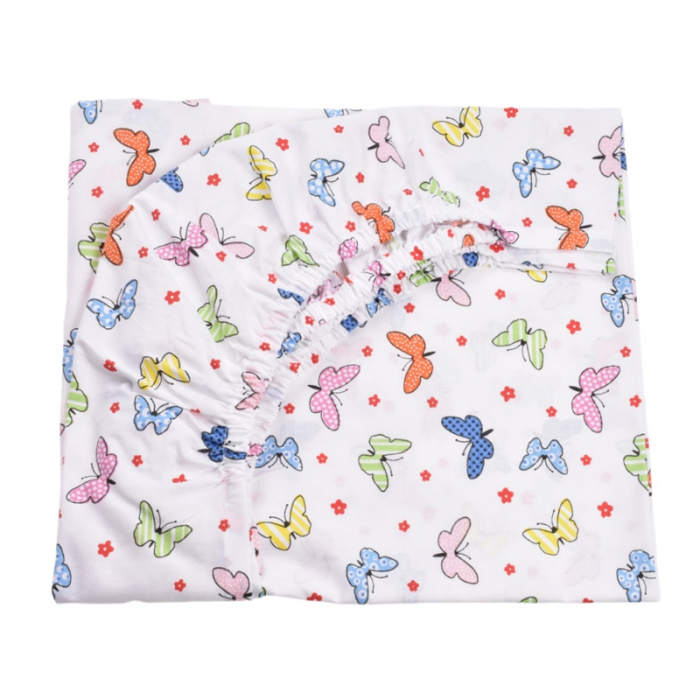 Set 5 piese lenjerie si aparatori patut 120 x 60 cm Mini Junior VLT-15, Alb [3]