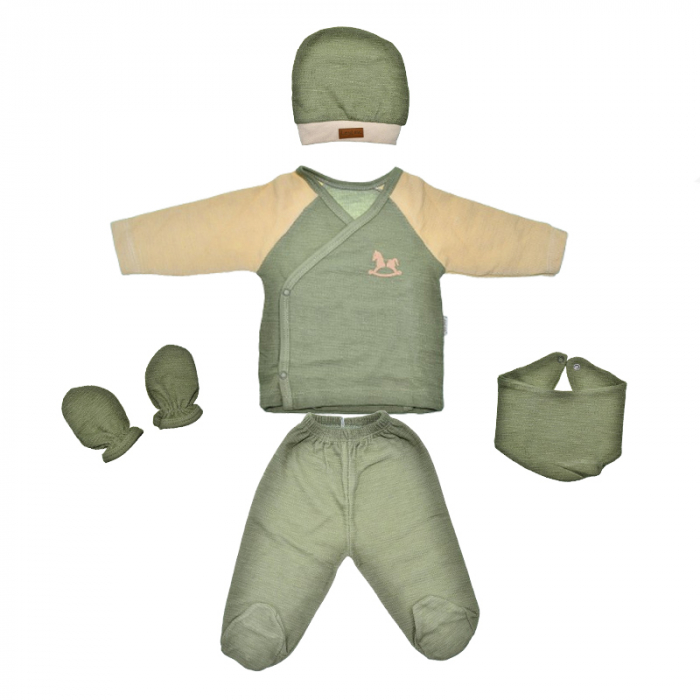 Set 5 piese pentru baieti Mini Junior SET-5PMJ4, Verde [1]
