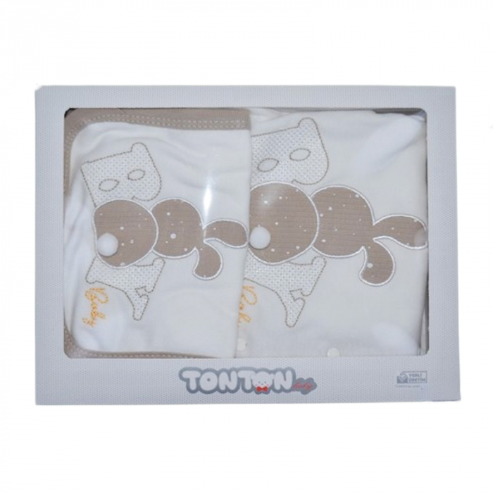 Set 5 piese pentru baieti Mini Junior SET-MJ5P, Bej [2]
