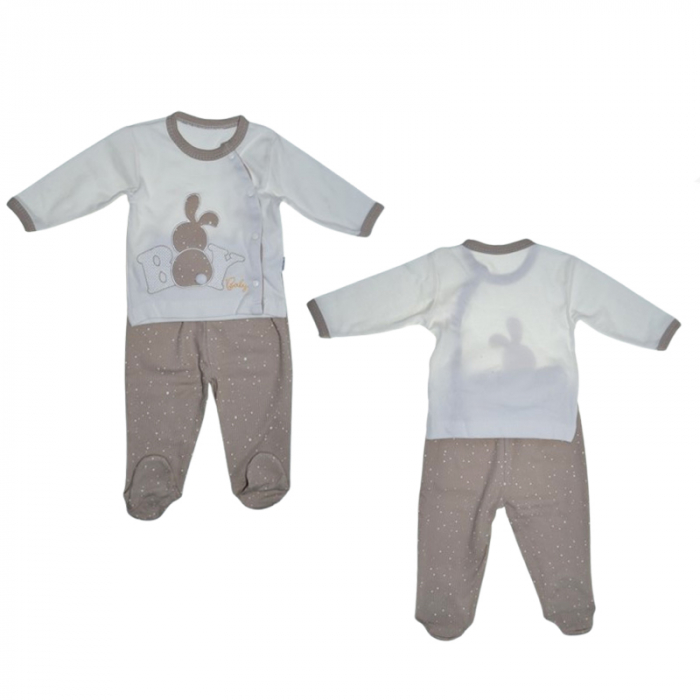 Set 5 piese pentru baieti Mini Junior SET-MJ5P, Bej [3]