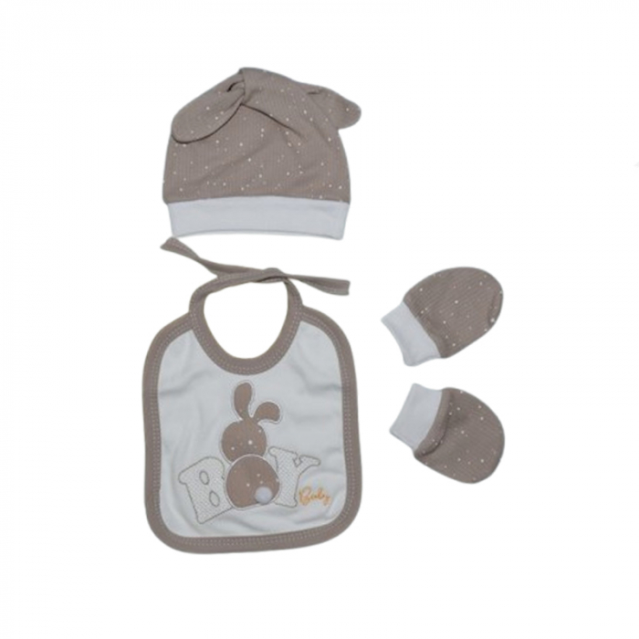 Set 5 piese pentru baieti Mini Junior SET-MJ5P, Bej [5]