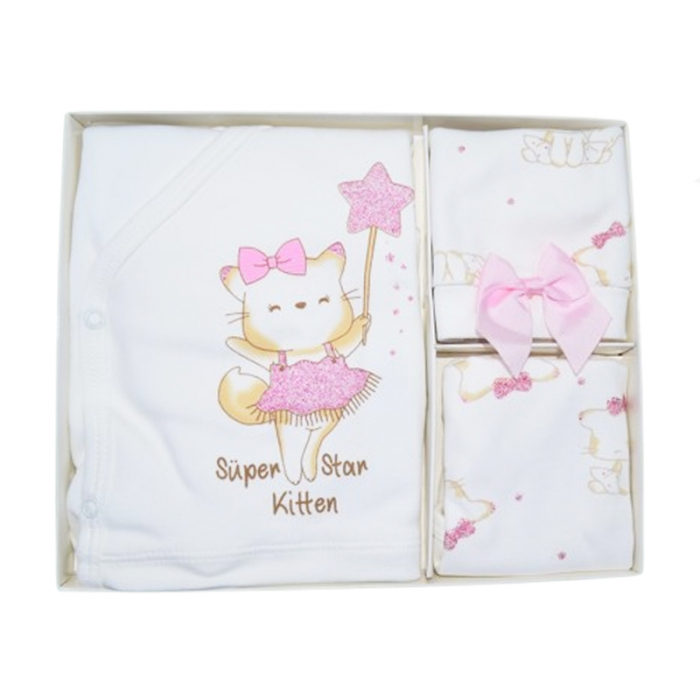 Set 5 piese pentru fetite Mini Junior SET-4487, Alb [2]