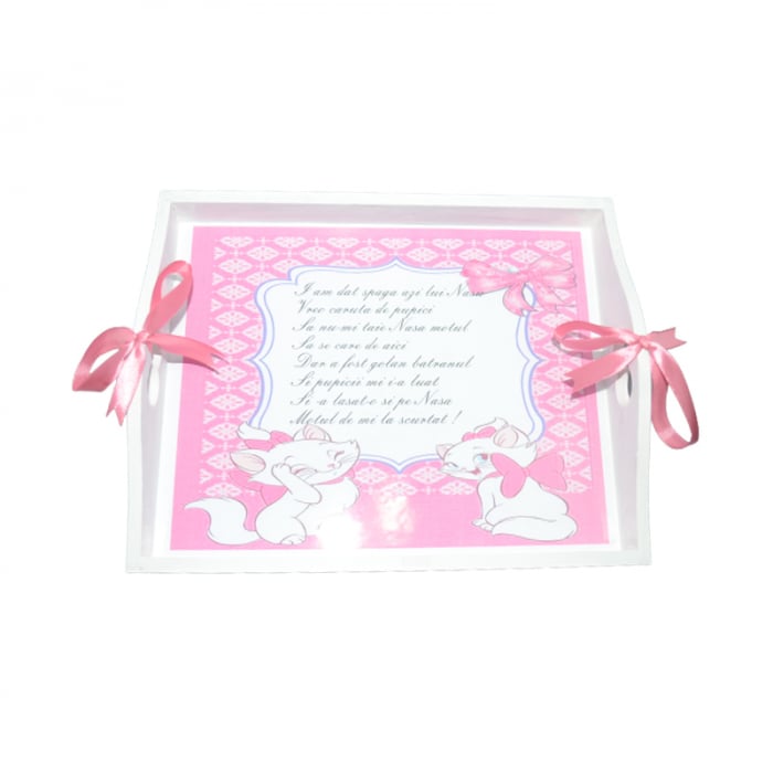 Set 5 piese tavita de taiere a motului pentru fete Mini Junior TTM-02, Roz [3]