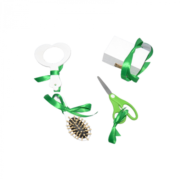 Set 5 piese tavita de taiere a motului pentru fete Mini Junior TTM-02, Roz [2]