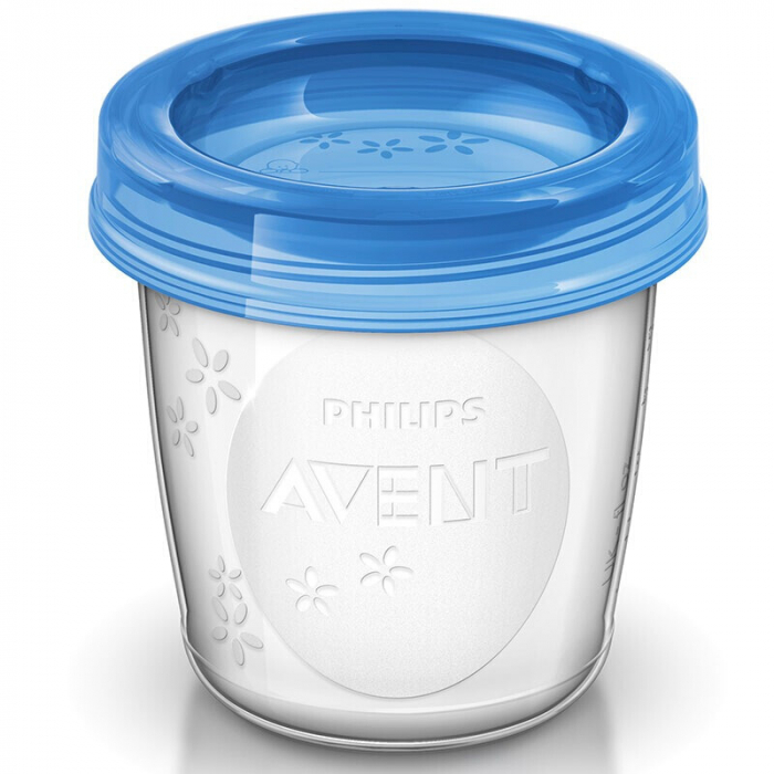 Set 5 recipiente pentru stocarea laptelui 180 ml 0 luni+ Philips Avent SCF619/05 [2]