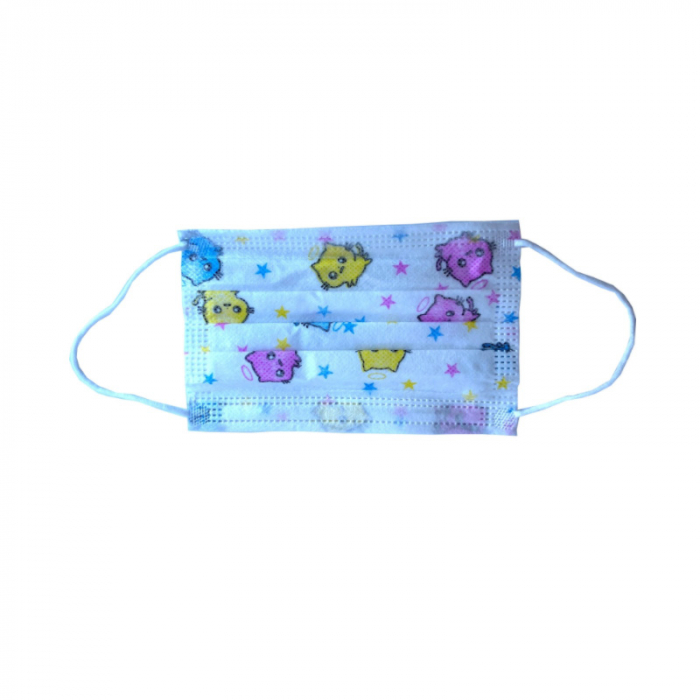 Set 50 bucati masti faciale de unica folosinta pentru copii Susino MFS2, Multicolor [6]