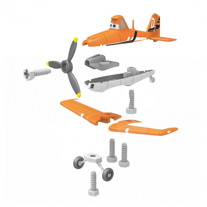Set 80 accesorii bricolaj pentru baietei Smoby Planes 500251, Multicolor [4]