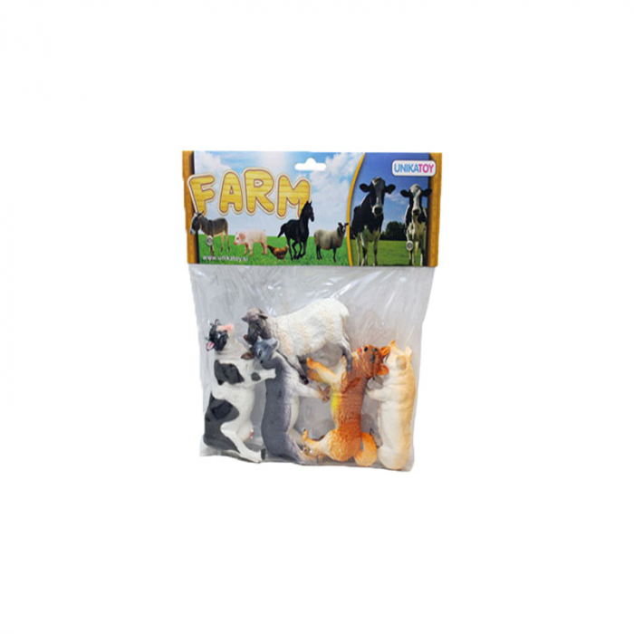 Set animale domestice 5 piese Unika Toy Farm 23602, Multicolor [2]
