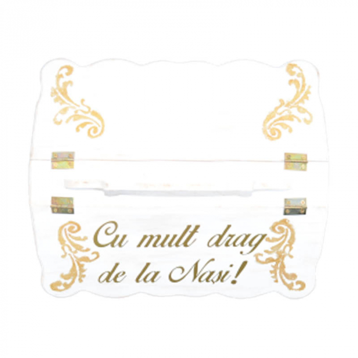 Set complet 8 piese trusou elegant pentru botez Mini Bimbi T080323-AU, Auriu [3]