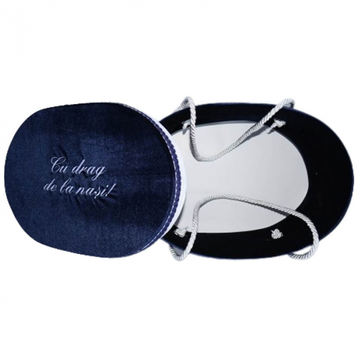 Set complet 9 piese trusou elegant pentru botez Mini Bimbi T080323-B, Bleumarin [3]