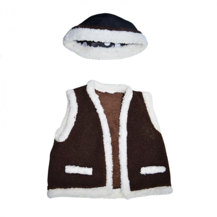 Set costum cioban pentru copii Mini Junior CST-CBN1, Maro [1]