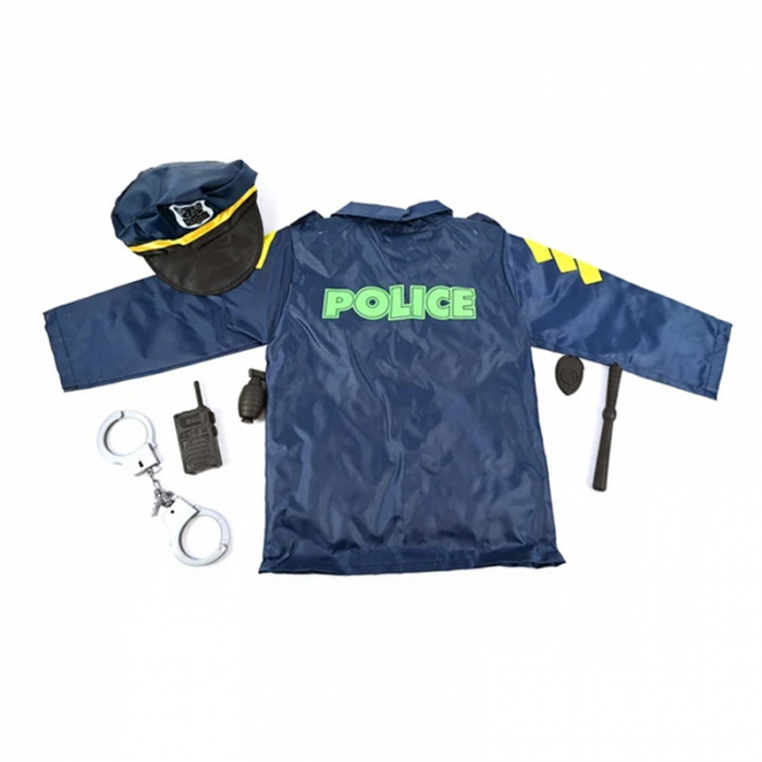 Set costum si accesorii politist pentru copii Midex 659672, Bleumarin [2]