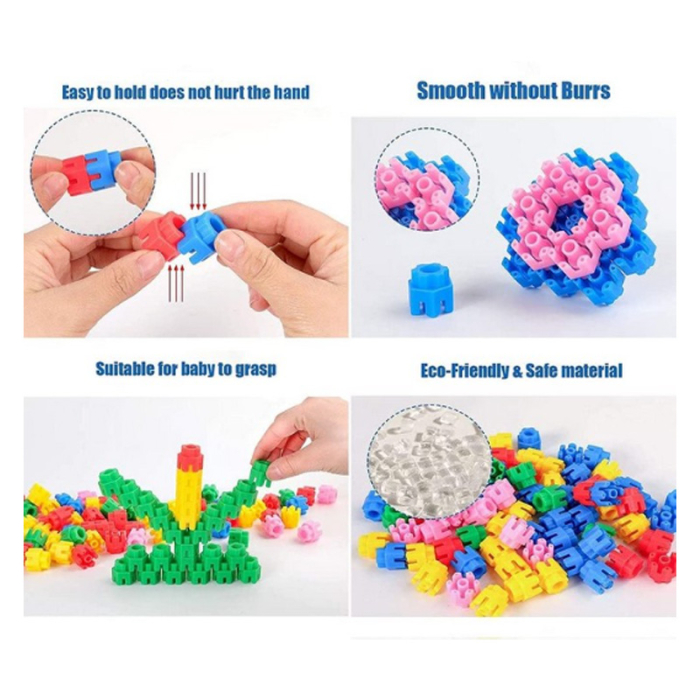 Set cuburi pentru construit, 100 piese, Mini Junior, WW3007, Multicolor [3]