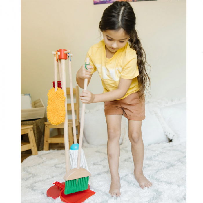 Set de curatenie Melissa & Doug 6 piese Mini Junior 860, Multicolor [7]