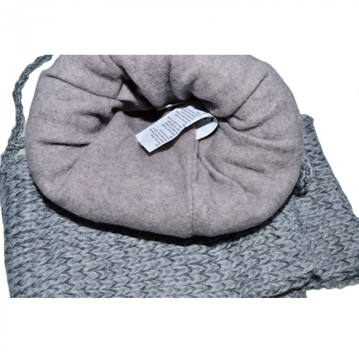 Set doua piese caciula si fular pentru baieti Mini Junior 44-415, Gri [3]