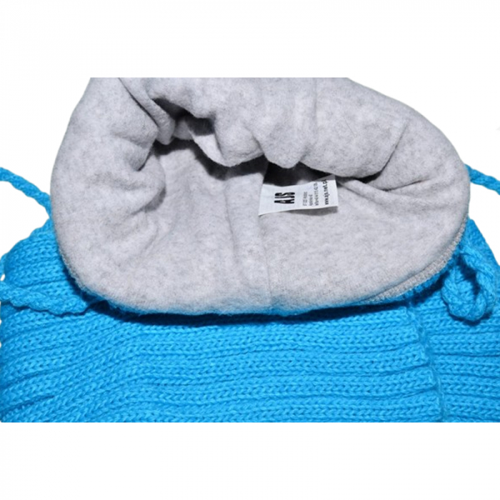 Set doua piese caciula si fular pentru baieti Mini Junior 38-417, Albastru [3]