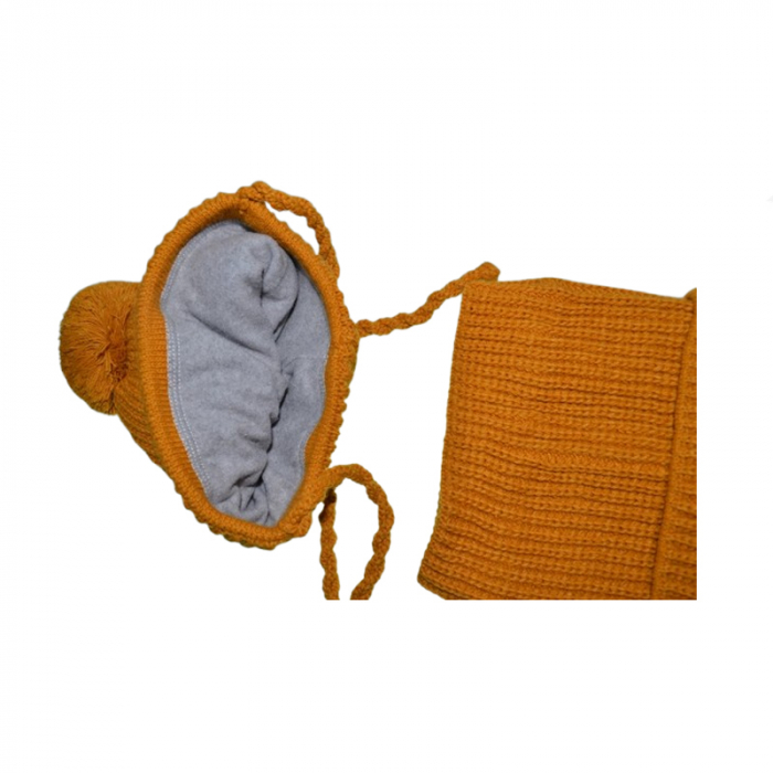 Set doua piese caciula si fular pentru baieti Mini Junior 46-442, Portocaliu [2]