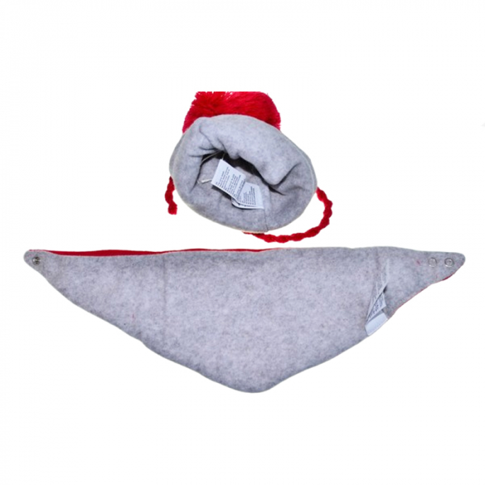 Set doua piese caciula si fular pentru fete Mini Junior 40-400, Rosu [3]