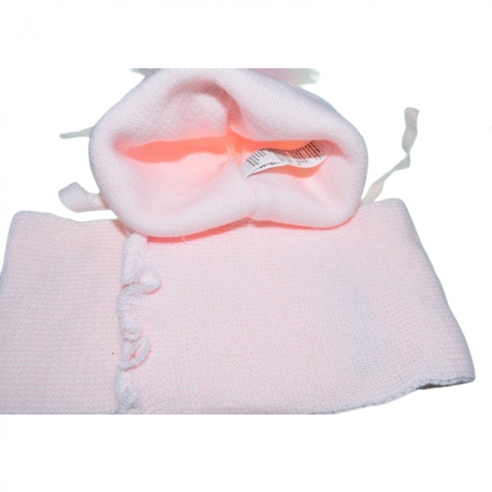 Set doua piese caciula si fular pentru fete Mini Junior 48-308-A, Roz [3]