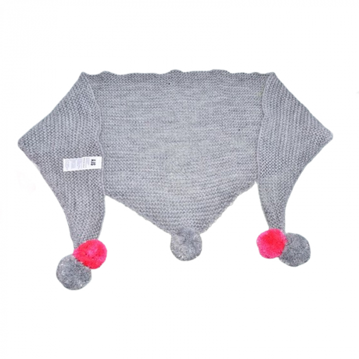 Set doua piese caciula si fular tip esarfa pentru fete Mini Junior 42-506, Multicolor [4]