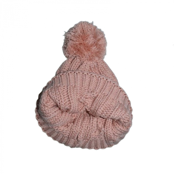 Set doua piese caciula si fular pentru fete Mini Junior CLA-MJ22, Roz [3]