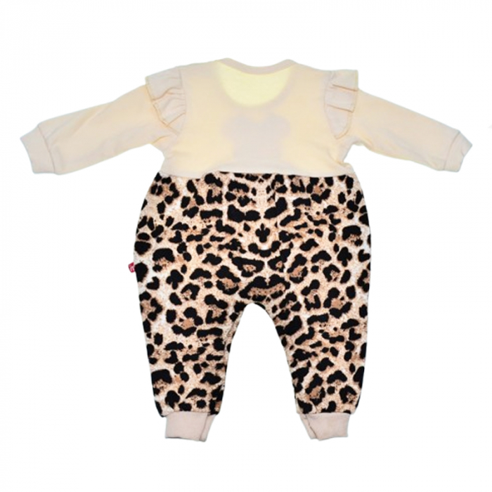 Set doua piese salopeta si bentita pentru fete Mini Junior SALMJ-38, Crem [3]