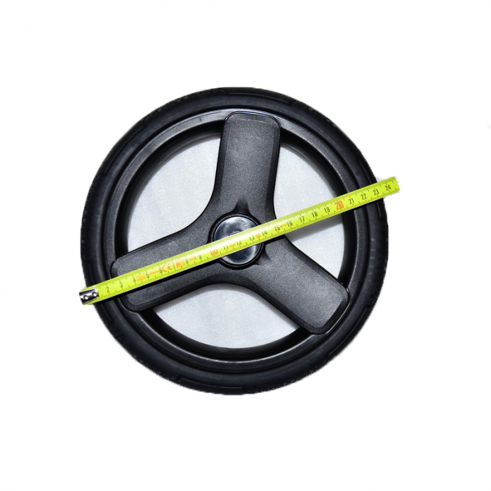 Set doua roti fata pentru carucior BabyActive RTA-BA36, Negru [2]