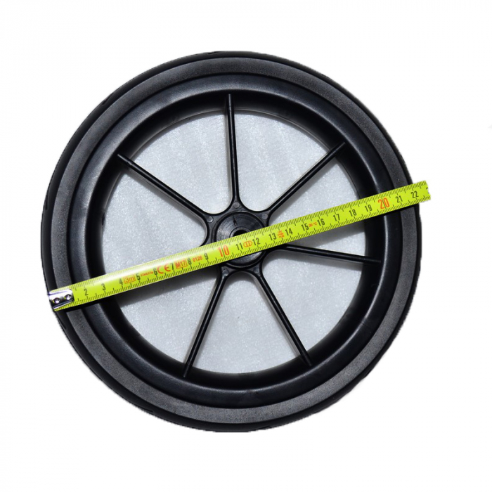 Set doua roti fata pentru carucior BabyActive RTA-BA37, Negru [2]