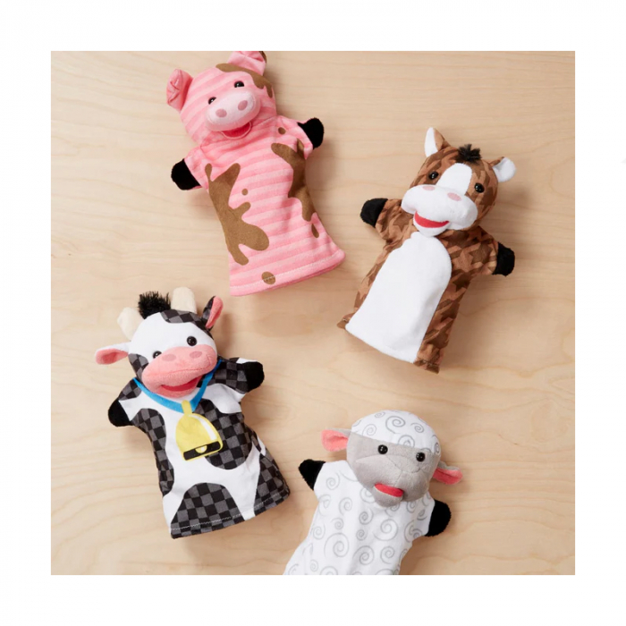 Set ferma păpușilor de mână Melissa & Doug  Mini Junior JG21110, Multicolor [4]