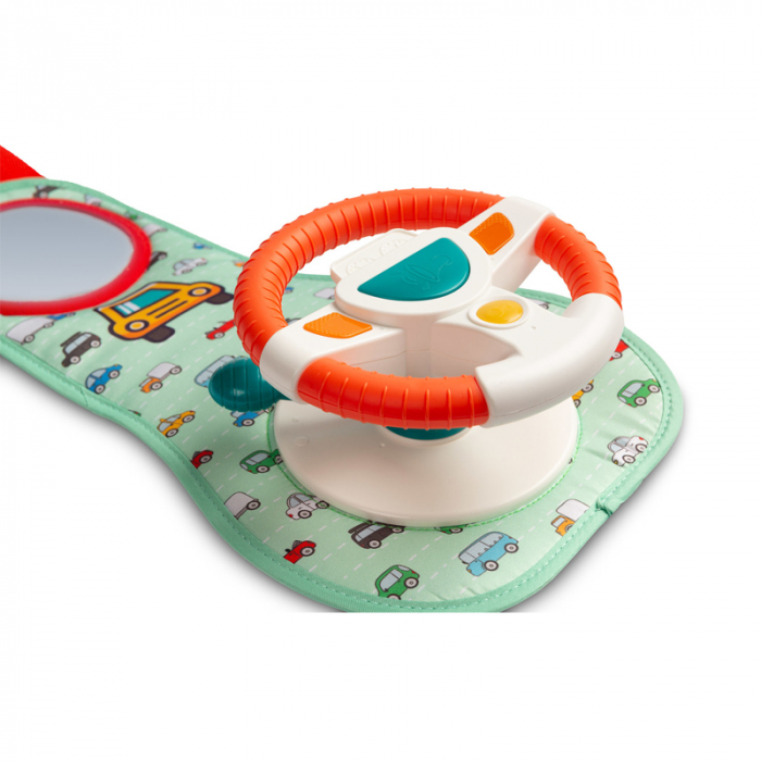 Set Interactiv volan cu sunete, lumini si oglinda, de agatat in masina Toyz HE0623, Multicolor [2]