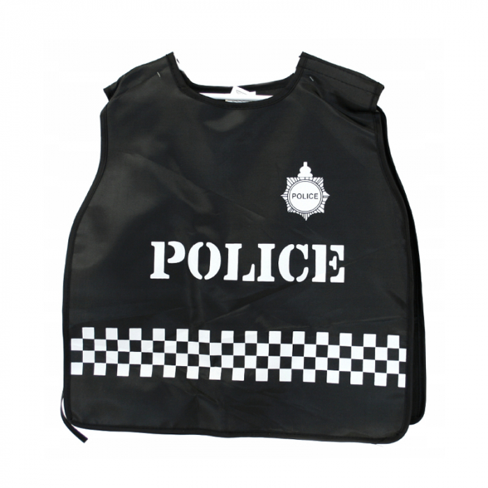 Set joc de rol politist, 4 piese, vesta, statie, catuse si gloante Midex 589559, Negru [5]